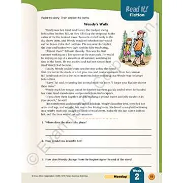 Evan-Moor Daily Summer Activities, Grade 5-6 Workbook, Prevent Learning Loss, Reading Comprehension, Writing, Math, Grammar, Punctuation, Spelling, Multiplication, Division, Fractions, Geography, Maps