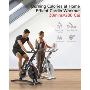 Yesoul S3 Black Exercise Bike For Home Smart White Cycling Bike Magnetic Resistance For Gym Electric Stationary Bike Bluetooth Heart Rate For Women Apartment Workout Bike For Fitness