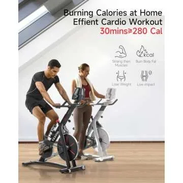 Yesoul S3 Black Exercise Bike For Home Smart White Cycling Bike Magnetic Resistance For Gym Electric Stationary Bike Bluetooth Heart Rate For Women Apartment Workout Bike For Fitness