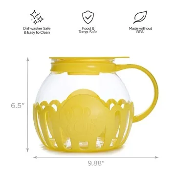 Ecolution Microwave Popcorn Popper with Temperature Safe Glass