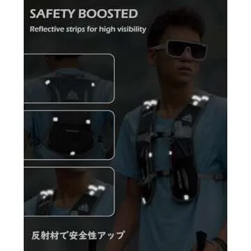 TRIWONDER Hydration Pack Backpack 5L Marathoner Running Race Hydration Vest (Black - with 1.5L Water Bladder)