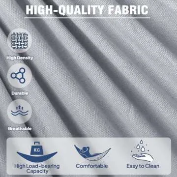 Anyoo Garden Cotton Hammock Comfortable Fabric Hammock with Tree Straps for Hanging Sturdy Hammock U...