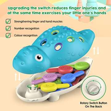 SUPFEEL Baby Montessori Toys Learning Educational Activities Outdoor Dinosaur Games Toddler Sensory ...
