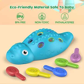 SUPFEEL Baby Montessori Toys Learning Educational Activities Outdoor Dinosaur Games Toddler Sensory Fine Motor Skills Developmental Toys Gifts for18 Month Age 2 3 4 Year Old Boys Girls Kids