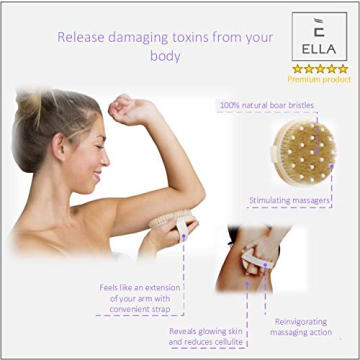 ELLA Bamboo Dry Brush Lymphatic Drainage & Cellulite Care