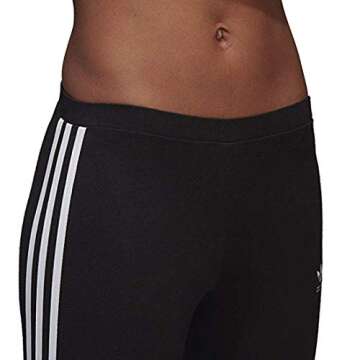 adidas Originals Women's 3 Stripes Legging, Black, XL
