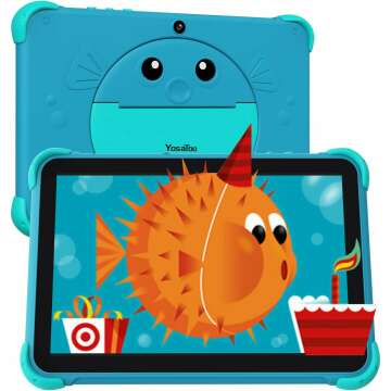 Kids Tablet Android 10 inch - Case, WiFi, Parental Control & More