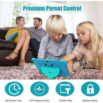 10 inch Kids Android Tablet with Case & Parental Control