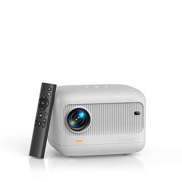 [Electric Focus]Mini Projector with 5G WiFi and Bluetooth 5.2,YABER 15000 Lumen 1080P Outdoor Projector Support ±40° Keystone Correction,Portable Projector for Phone/ TV Stick/Laptop/PS5