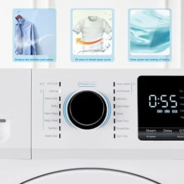 Midea Compact Front-Load Washer 24" Space-Saving Design