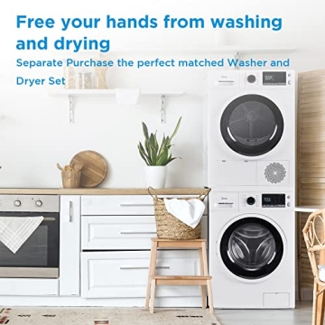 Midea Compact Front-Load Washer 24" Space-Saving Design