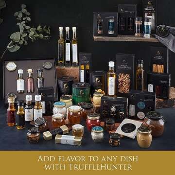 TruffleHunter - Black & White Truffle Oil Set - Extra Virgin Olive Oil for Cooking & Seasoning - 3.38 Oz X2