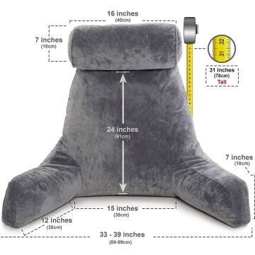 Comfortable Backrest Reading Bed Rest for Relaxation