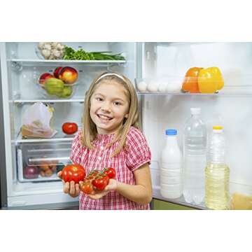 BahrEco Reusable Produce Bags - Premium Washable Mesh Bags for Grocery Shopping & Storage of Fruit Vegetable & Garden Produce - Eco Friendly Net Bags 5 Pack