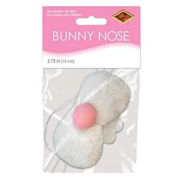 Beistle Plush Bunny Nose for Easter & Halloween Fun
