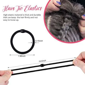 TsMADDTs Topsy Tail Hair Tools, 4 Pcs Hair Loop Styling Tool, Pink, 10pcs Hair Ties