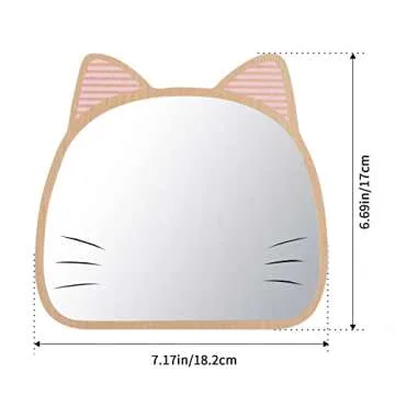 TBWHL Cat Desktop Mirror - Unique, Portable Makeup Tool