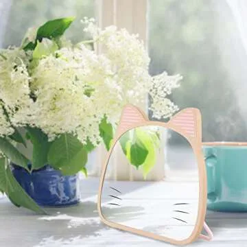 TBWHL Cat Desktop Mirror - Unique, Portable Makeup Tool