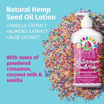 Hempz Body Lotion Buttercream Vanilla Cake Moisturizing Cream