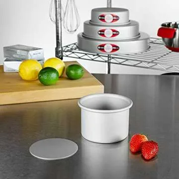 Fat Daddio's PCC-43 Anodized Aluminum Round Cheesecake Pan, 4 x 3 Inch