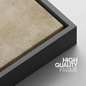 IDEA4WALL Framed Canvas Print Wall Art Girls Bedroom Decor Trendy Horse Portrait Posters Animals Illustrations Modern Art Rustic Scenic Dorm Room for Living Room, Bedroom, Office - 24"x36" Black