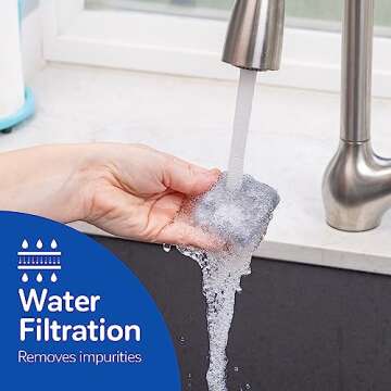 Petmate Replendish Automatic Gravity Waterer for Cats and Dogs, BPA-Free, No Batteries Required, Includes Charcoal Filter, 1 Gallon, Made in USA