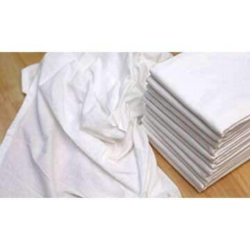 Organic Cotton Flour Sack Towels Set of 12 for Every Kitchen