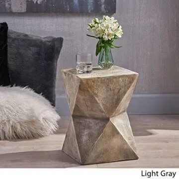Stylish Christopher Knight Home Manuel Accent Table - Light Gray