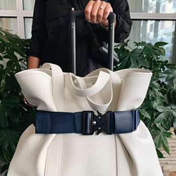The Original Cincha Travel Belt for Luggage - Stylish Hands-Free Travel Accessory as Seen on Shark T...