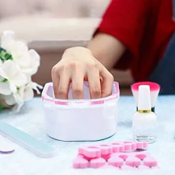 Nail Soaking Bowl Set with Stainless Steel Tools for Manicures
