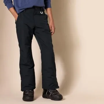 Amazon Essentials Men's Water-Resistant Insulated Snowboard Ski Snow Pant, Black, Medium