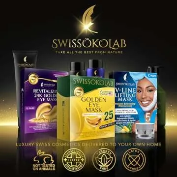 SWISSÖKOLAB 24k Gold Eye Patches for Dark Circles and Puffiness