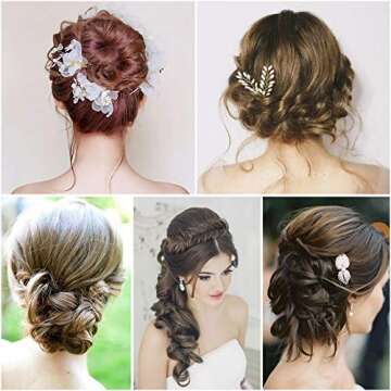 AIEX 50Pcs Hair Pins Kit Hair Clips Secure Hold Bobby Pins Hair Clips for Women Girls and Hairdressing Salon (Brown)