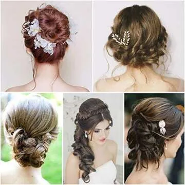 AIEX 50Pcs Hair Pins Kit Hair Clips Secure Hold Bobby Pins Hair Clips for Women Girls and Hairdressing Salon (Brown)