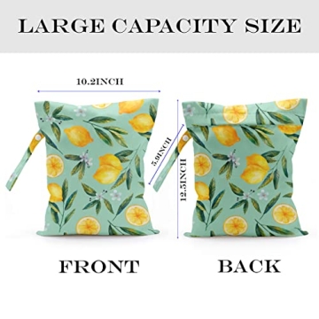 zcyxuuw 2 Pcs Wet Bag, Wet Dry Bag, Wet Bag for Swimsuit, Travel, Beach, Pool, Diapers, Dirty Yoga Gym Clothes, Toiletries, Makeup Bag, Rainbow Heart Decor for Women s Birthday Tie Dye Pattern.