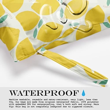 zcyxuuw 2 Pcs Wet Bag, Wet Dry Bag, Wet Bag for Swimsuit, Travel, Beach, Pool, Diapers, Dirty Yoga Gym Clothes, Toiletries, Makeup Bag, Rainbow Heart Decor for Women s Birthday Tie Dye Pattern.