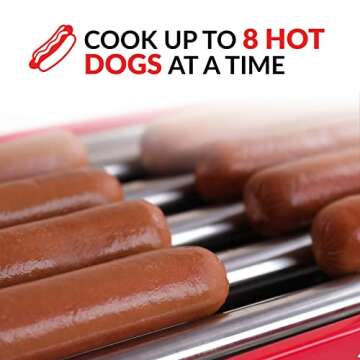 Retro Coca-Cola Hot Dog Roller - Cooks 8 Hot Dogs