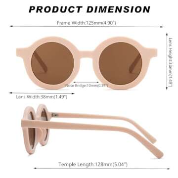 DIMENSIP Toddler Sunglasses - Stylish UV400 Kid's Glasses