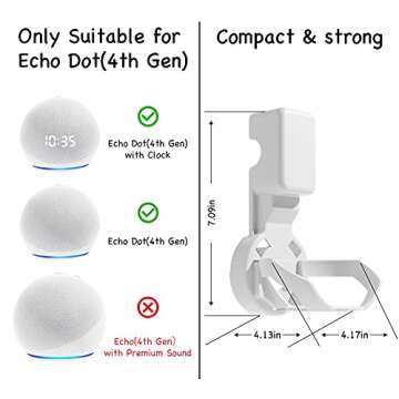 ZUOLACO Wall Mount Holder for Dot 4th/5th Generation - Smart Speaker Stand