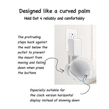 ZUOLACO Wall Mount Holder for Dot 4th/5th Generation
