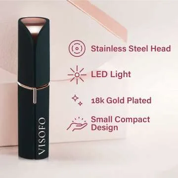 VISOFO Women's Electric Facial Hair Removal Razor
