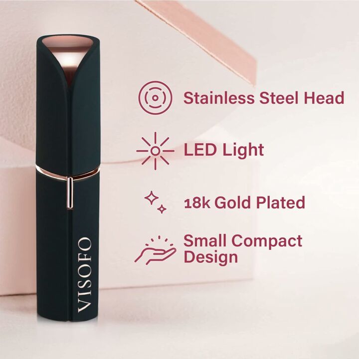 VISOFO Women's Electric Facial Hair Removal Razor