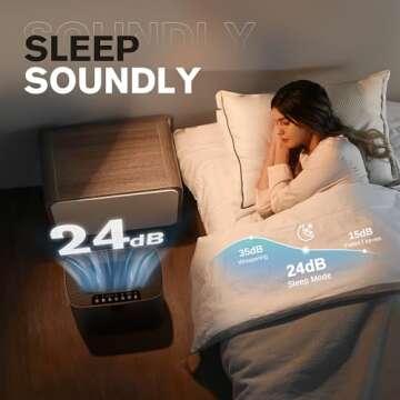 MORENTO Air Purifiers for Home Large Room up to 1076 Sq Ft with PM 2.5 Display Air Quality Sensor for Pet Hair, Double-Sided Air Inlet, 24db, Black, 1 Pack + 2 Pack Filters