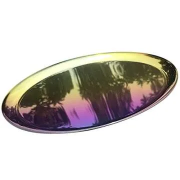 FREELOVE Round Decorative Tray for Elegant Home Decor