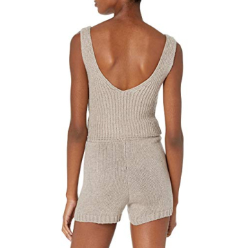 Stylish Sylvie Double V-neck Cropped Sweater Tank