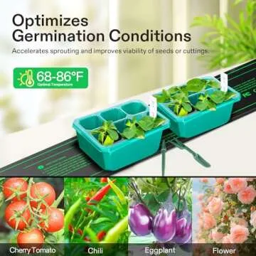 VIVOSUN Seedling Heat Mat and Digital Thermostat Combo Set