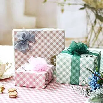 Elegant Classic Plaid Wrapping Paper Set for All Occasions