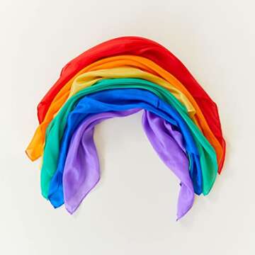 Sarah's Silks Mini Playsilks | Solid Colors | Creative Waldorf Toys for Education and Open-Ended Pla...