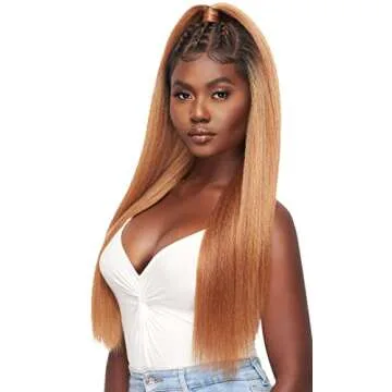 Outre Perfect Hair Line Synthetic 13x6 Faux Scalp Lace Front Wig - KATYA (1 Jet Black)