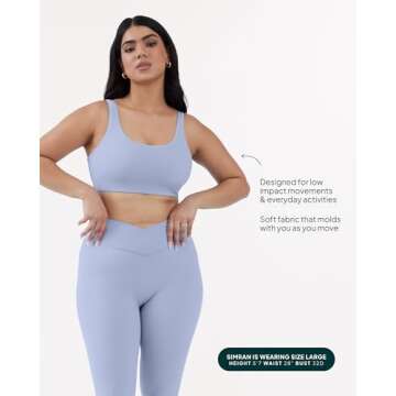 PAVOI ACTIVE Soft Sports Bra - High Support for Women